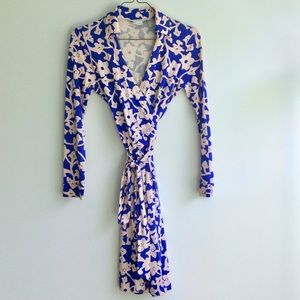 Dvf floral wrap dress